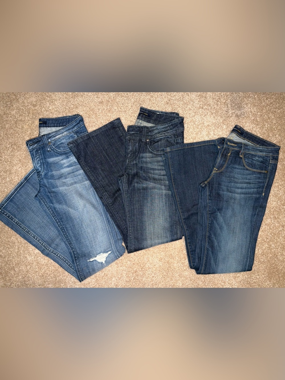 Vigoss Women’s Bootcut Jeans - Assorted Blue Denim